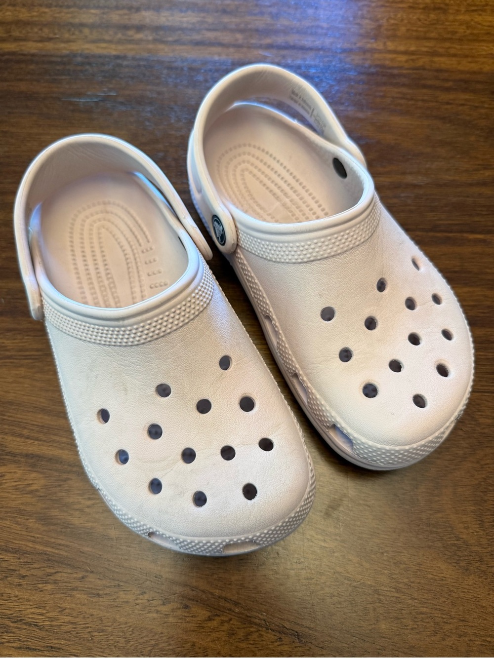 Kids Light Pink Slip-On Crocs Size 2